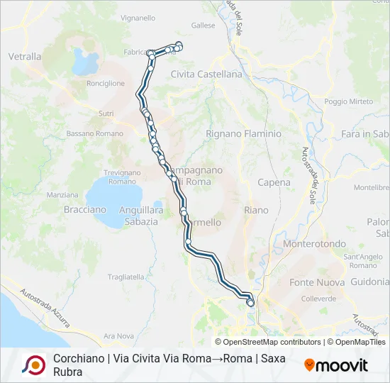 COTRAL Bus Line Map