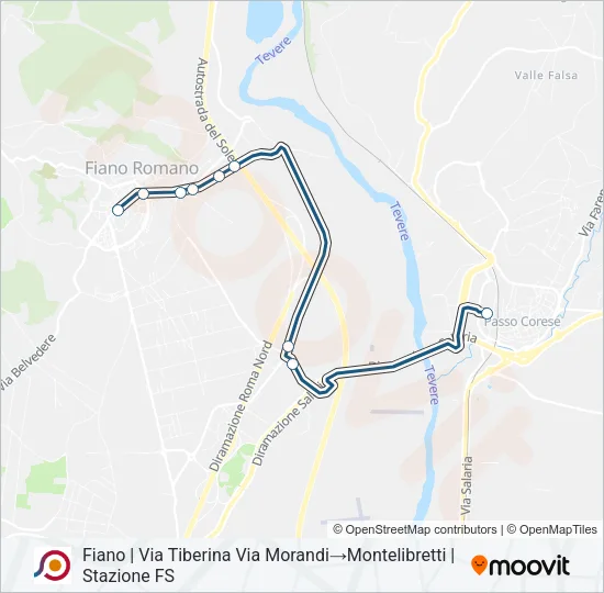 COTRAL Bus Line Map