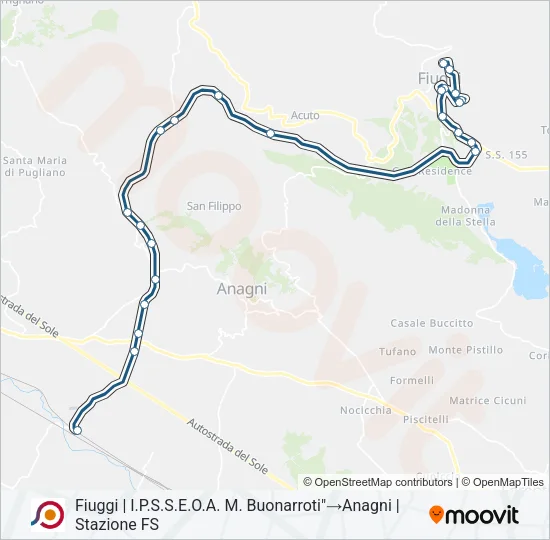COTRAL Bus Line Map