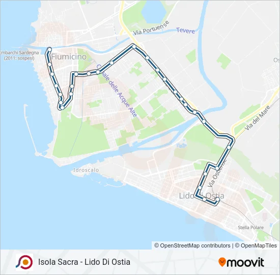 COTRAL Bus Line Map