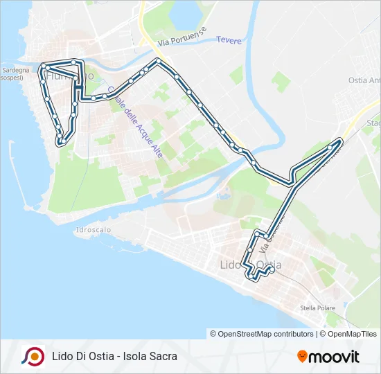 COTRAL Bus Line Map