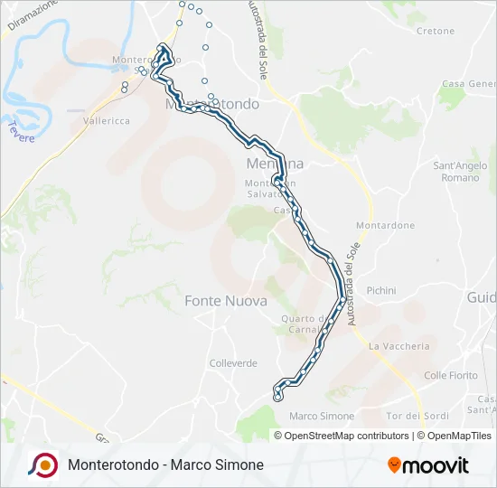 COTRAL Bus Line Map