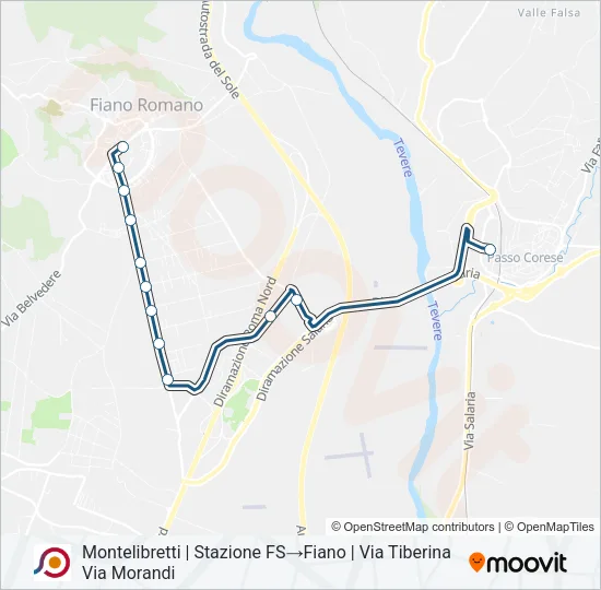 COTRAL Bus Line Map