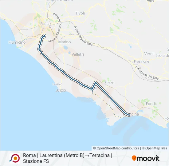 COTRAL Bus Line Map