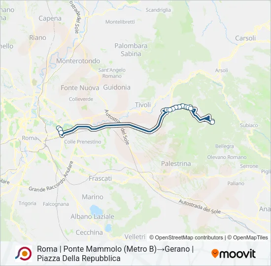 COTRAL Bus Line Map