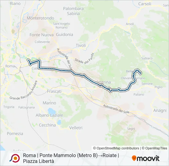 COTRAL Bus Line Map