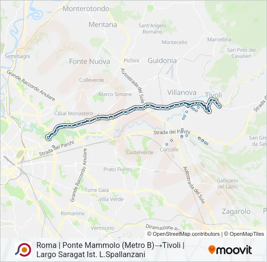 COTRAL Bus Line Map