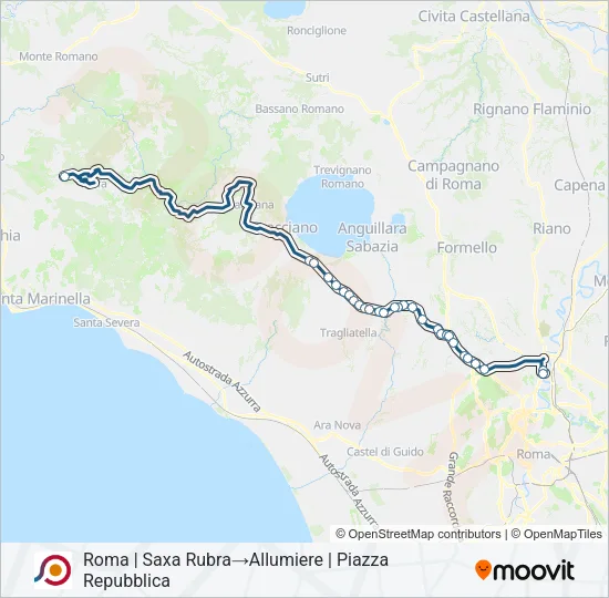 COTRAL Bus Line Map