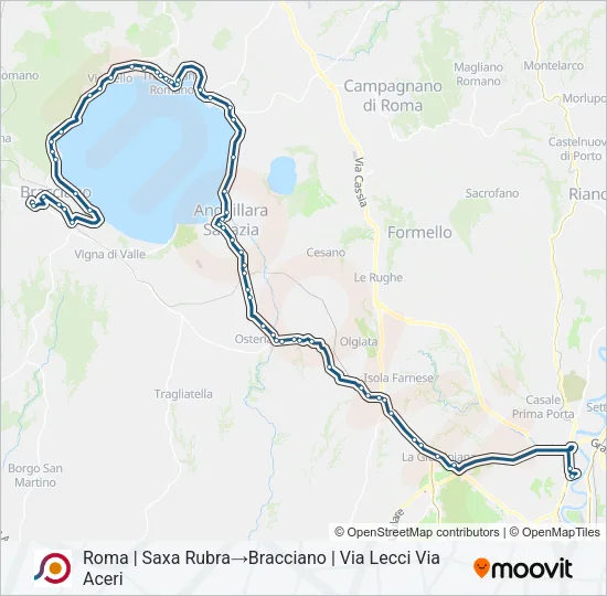 COTRAL Bus Line Map