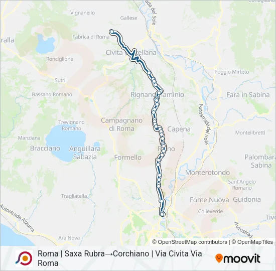 COTRAL Bus Line Map