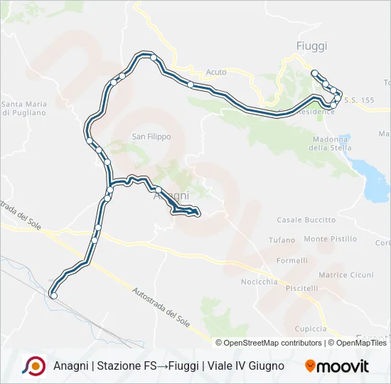 COTRAL Bus Line Map