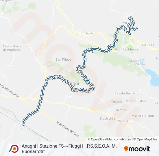 COTRAL Bus Line Map
