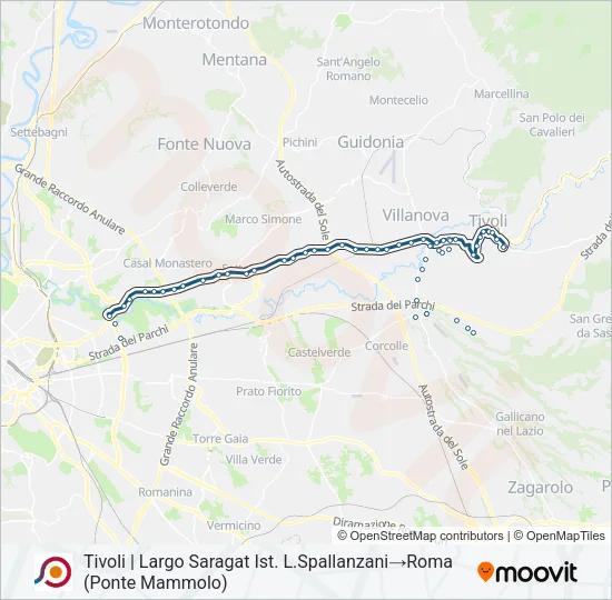 COTRAL Bus Line Map