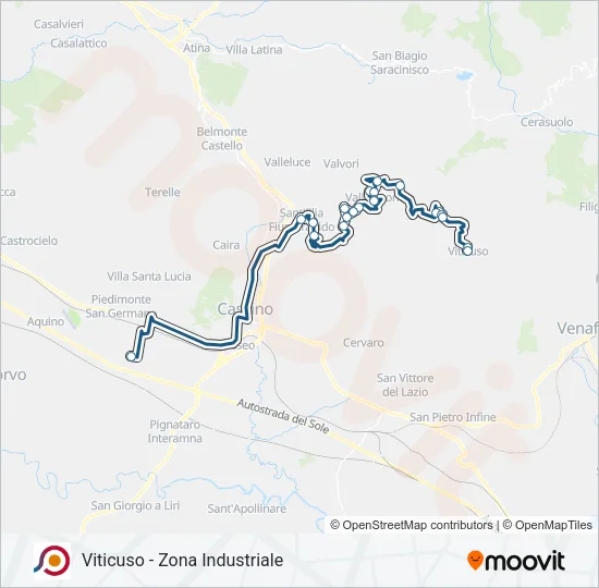 COTRAL Bus Line Map