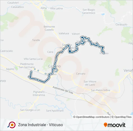 COTRAL Bus Line Map