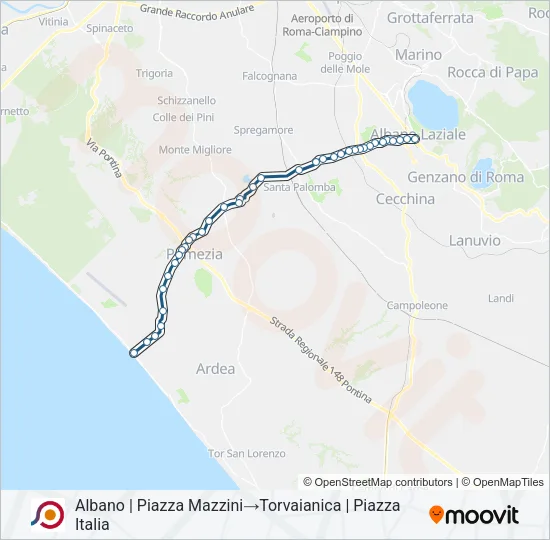 COTRAL Bus Line Map