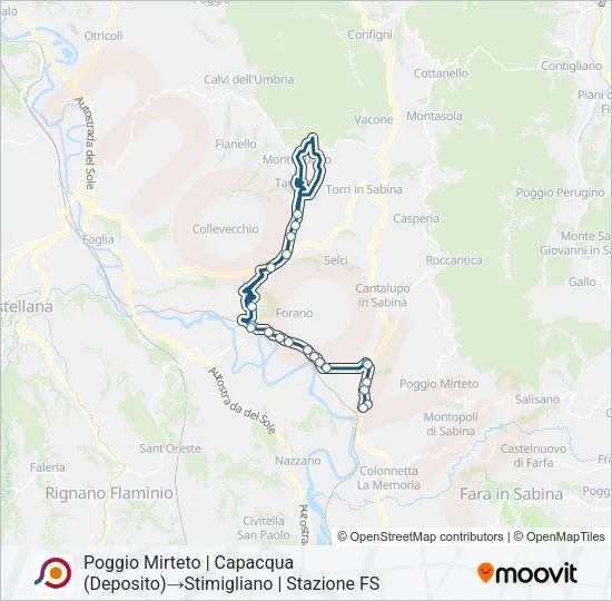 COTRAL Bus Line Map