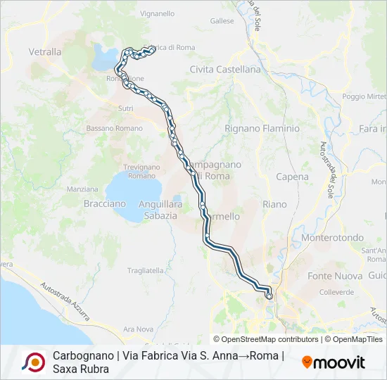 COTRAL Bus Line Map
