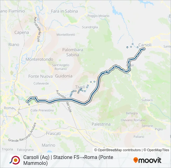 COTRAL Bus Line Map