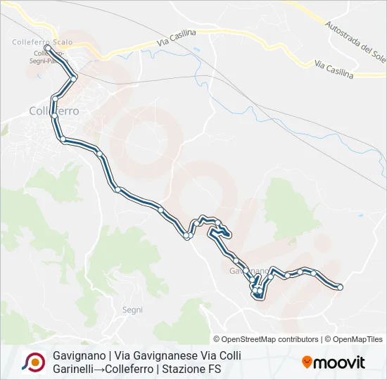 COTRAL Bus Line Map