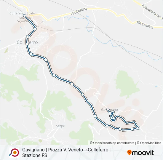 COTRAL Bus Line Map