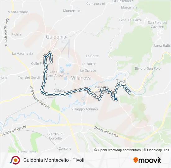 COTRAL Bus Line Map