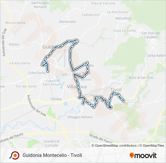 COTRAL Bus Line Map