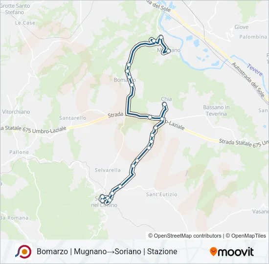 COTRAL Bus Line Map