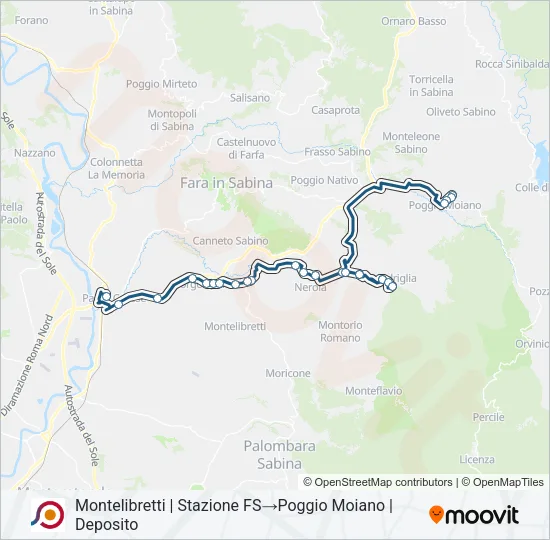COTRAL Bus Line Map