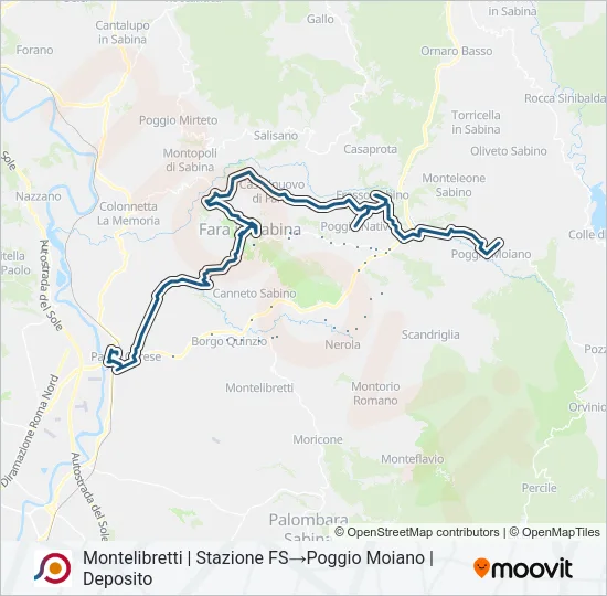 COTRAL Bus Line Map