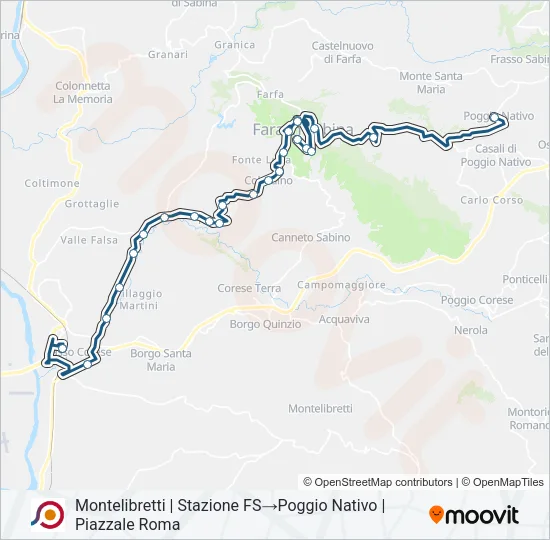 COTRAL Bus Line Map