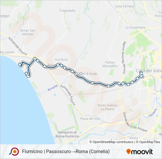COTRAL Bus Line Map