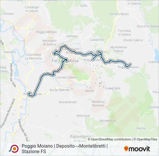 COTRAL Bus Line Map