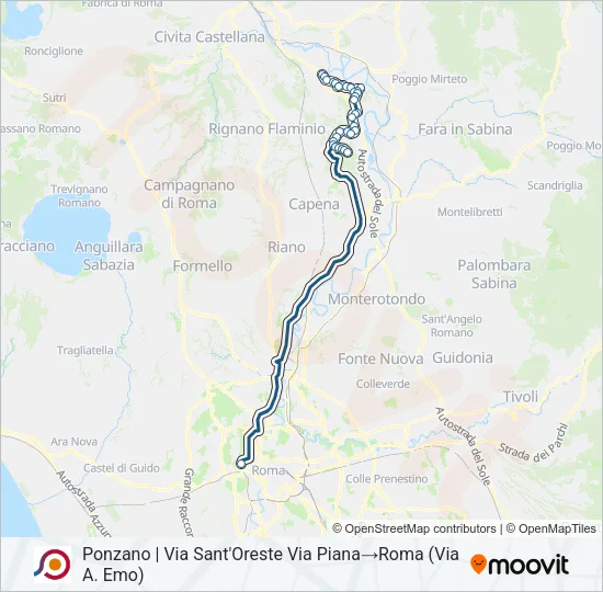 COTRAL Bus Line Map
