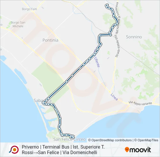 COTRAL Bus Line Map