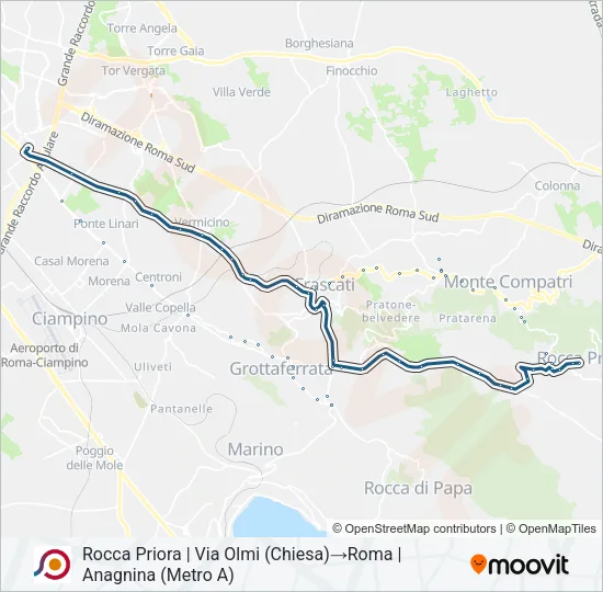 COTRAL Bus Line Map