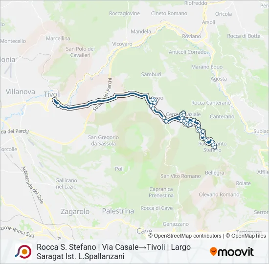 COTRAL Bus Line Map