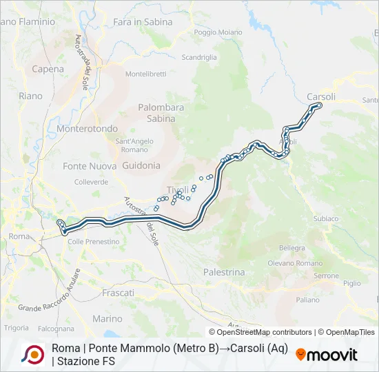 COTRAL Bus Line Map