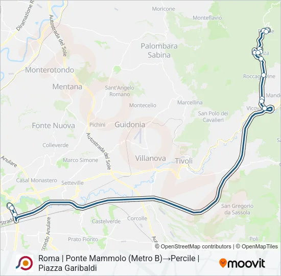COTRAL Bus Line Map