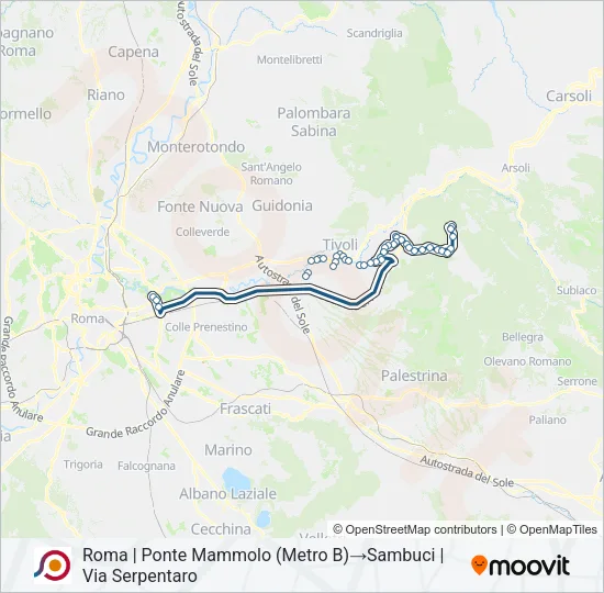 COTRAL Bus Line Map