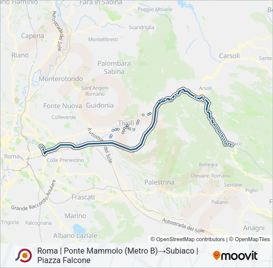 COTRAL Bus Line Map