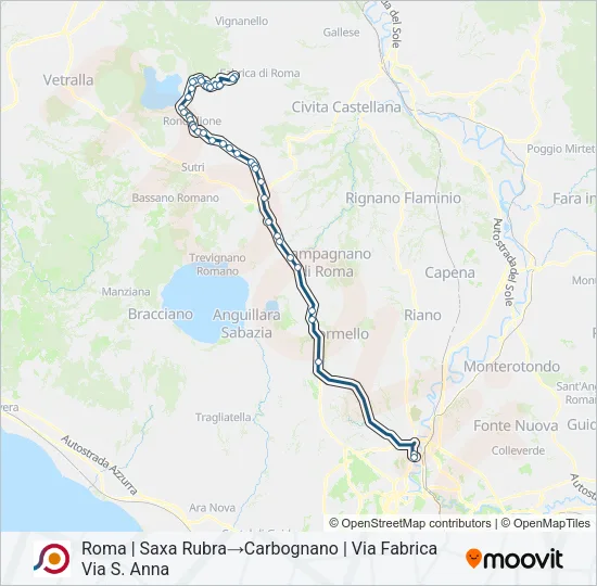 COTRAL Bus Line Map