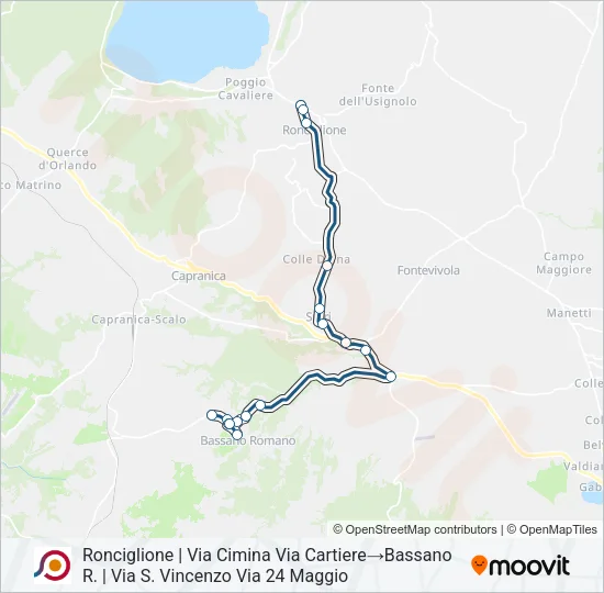 COTRAL Bus Line Map