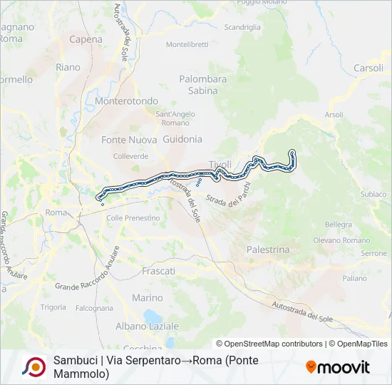 COTRAL Bus Line Map