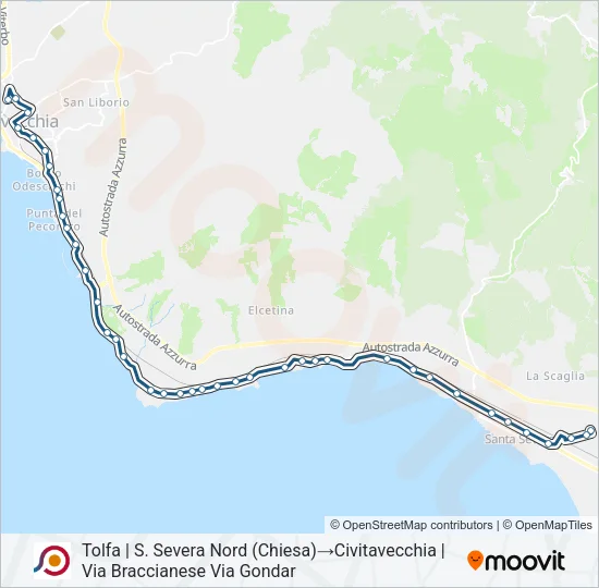 COTRAL Bus Line Map