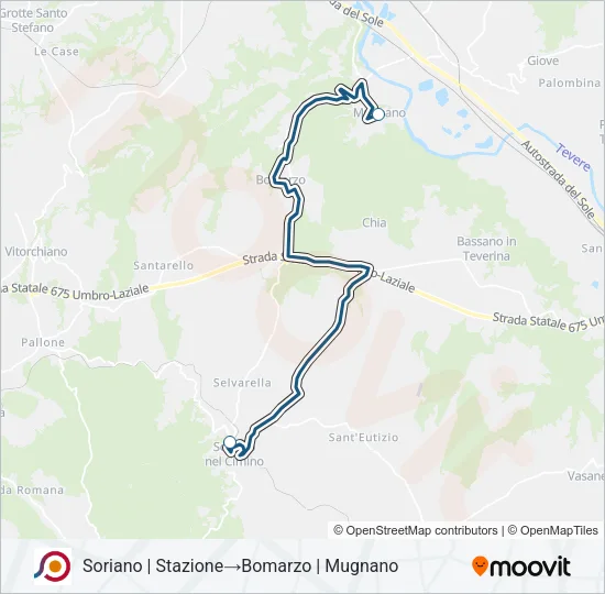 COTRAL Bus Line Map