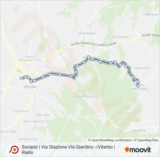 COTRAL Bus Line Map
