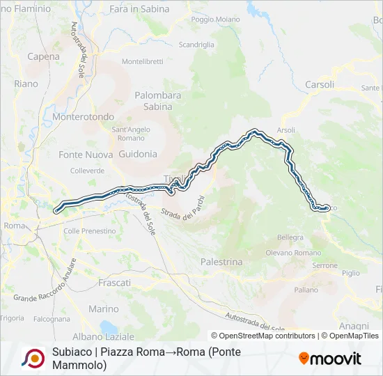 COTRAL Bus Line Map