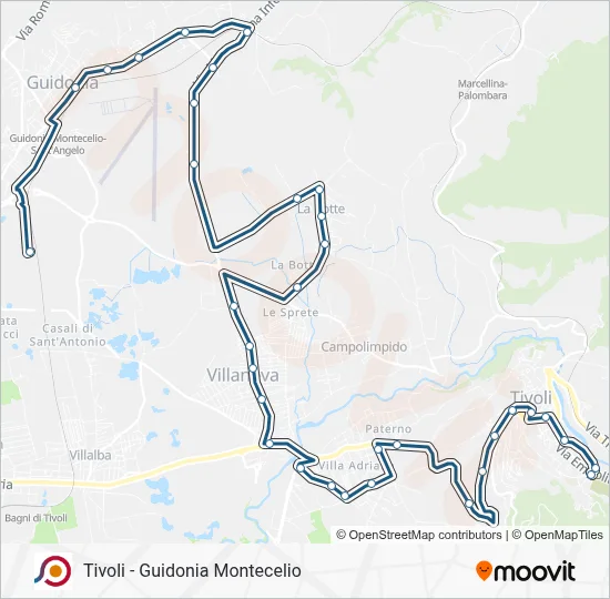 COTRAL Bus Line Map