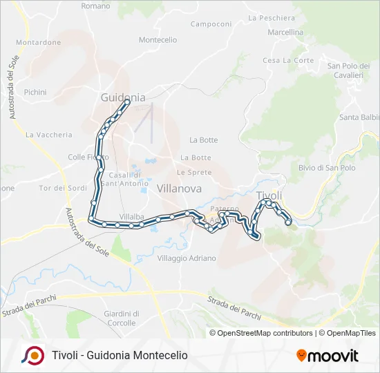 COTRAL Bus Line Map